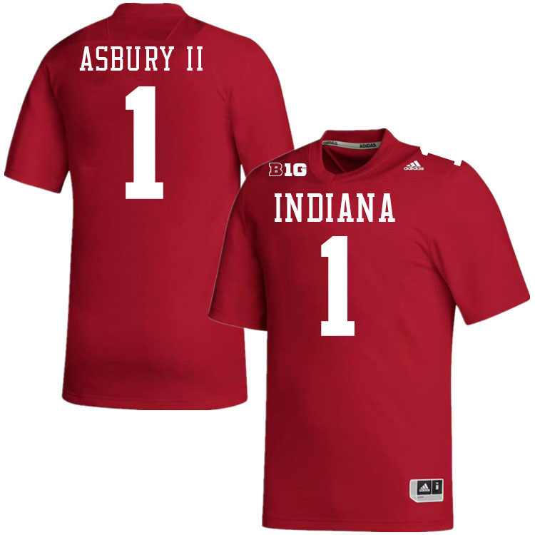 #1 Shawn Asbury II Indiana Hoosiers Football Jeresys College Apparels,Uniforms Stitched-Crimson #1 Shawn Asbury II Indiana Hoosiers Football Jeresys College Apparels,Uniforms Stitched-Crimson